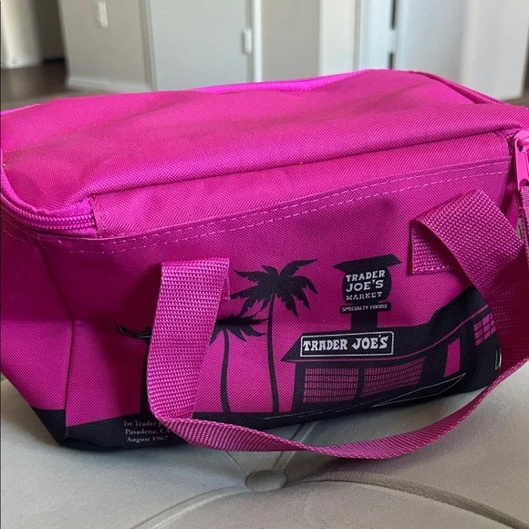 Trader Joe's Pink Insulated Bag - Picture 2 of 4